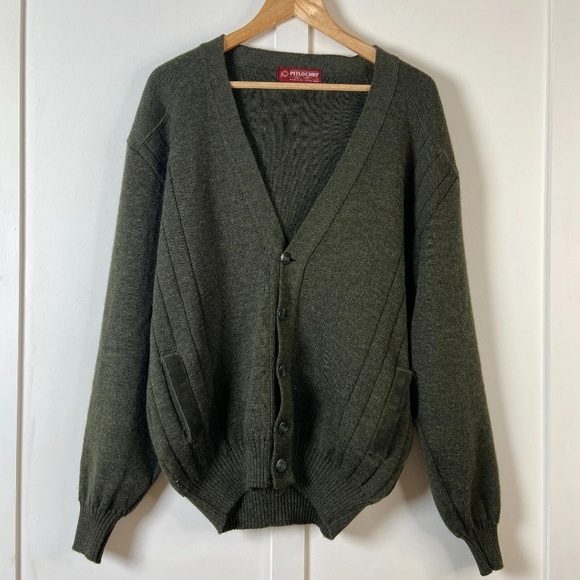 Pitlochry Other - Vintage Pitlochry Cardigan Wool Green XL